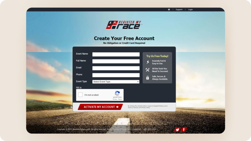 Register My Race